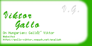 viktor gallo business card